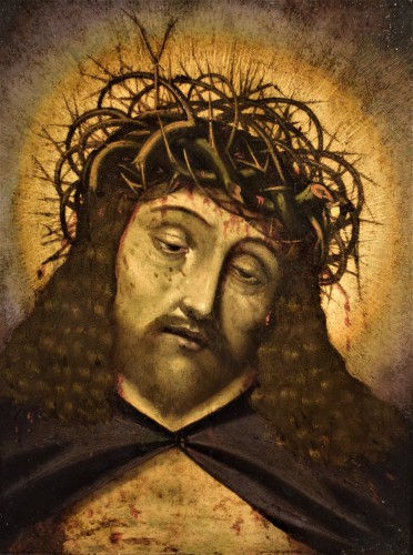 Paintings & Drawings  - &quot;Ecce Homo&quot; Flemish-Spanish Master, oil on copper 16th century